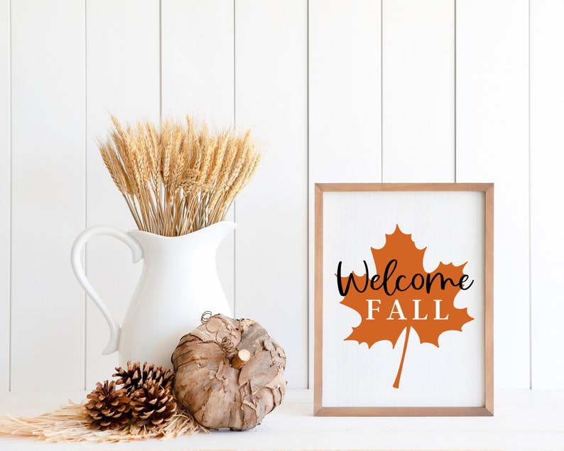 Welcome Fall Printable, Autumn Printable, Fall Decor, Fall Printable, Fall Decorations for the Home, Fall Print, Fall Wall Art Printable image 5