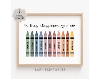 Classroom Posters, In This Classroom You Are Loved Printable, Classroom Wall Art, Back To School Poster, Classroom Decor Affirmations