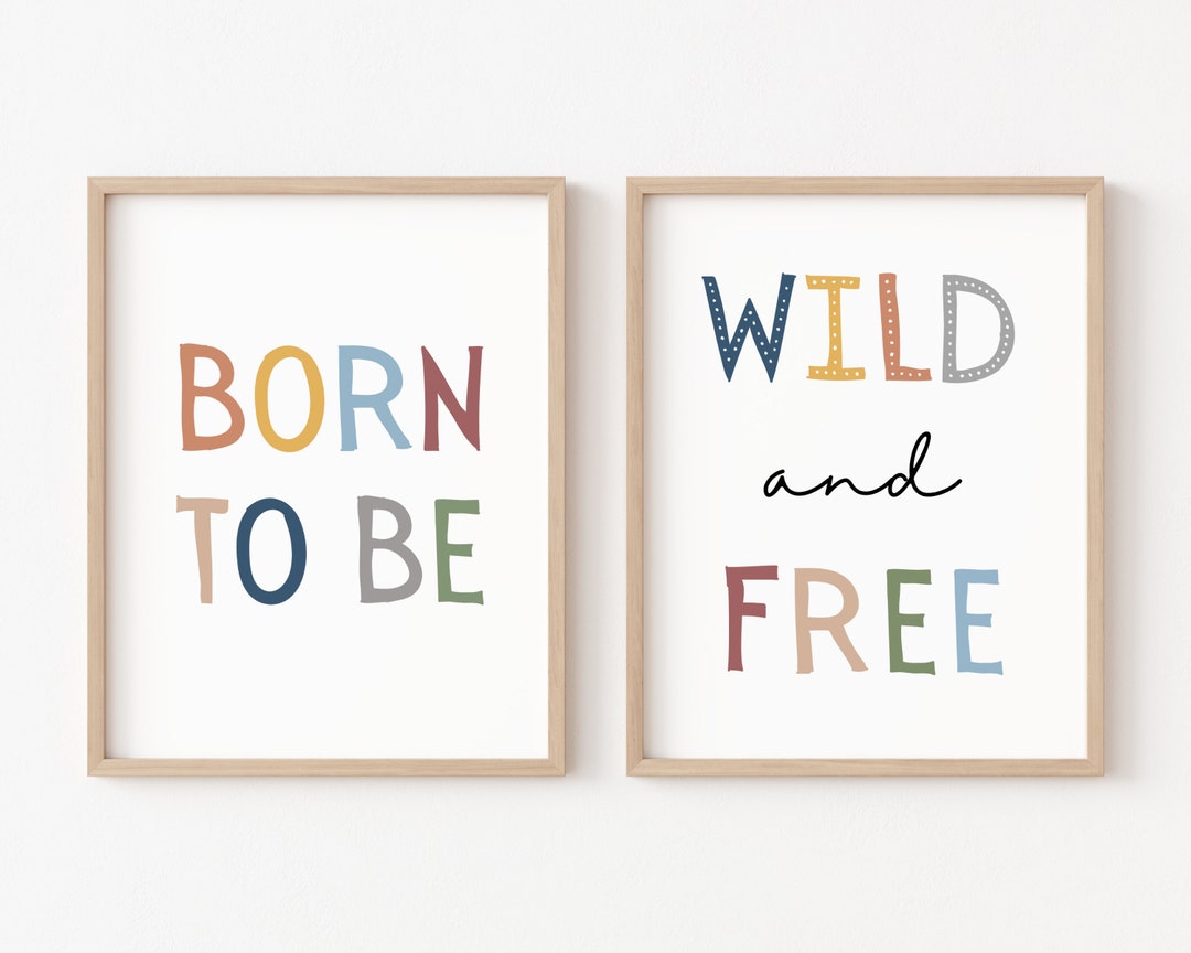 Born to be wild nursery best sale print