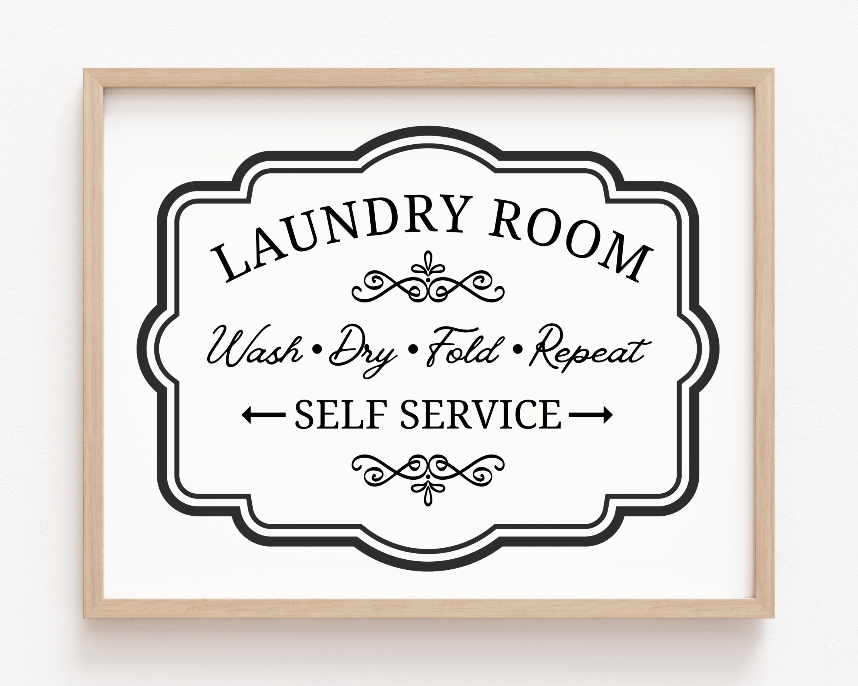 Laundry Collection Point Sign Laundry Room Sign, Laundry Printable, Wash Dry Fold Repeat, Laundry ...