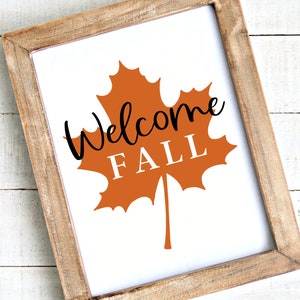Welcome Fall Printable, Autumn Printable, Fall Decor, Fall Printable, Fall Decorations for the Home, Fall Print, Fall Wall Art Printable image 4