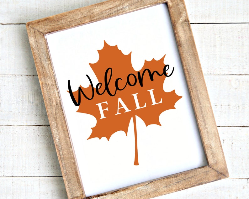 Welcome Fall Printable, Autumn Printable, Fall Decor, Fall Printable, Fall Decorations for the Home, Fall Print, Fall Wall Art Printable image 4