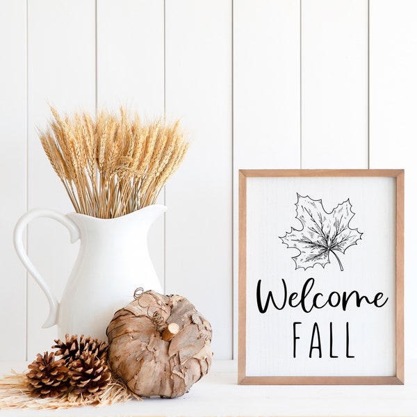 Welcome Fall Printable, Autumn Printable, Fall Decor, Fall Printable, Fall Decorations for the Home, Fall Print, Fall Wall Art Printable