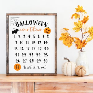 Halloween Countdown, Fall Decorations, Halloween Decor Classroom, Countdown to Halloween, Fall Classroom Decor, Halloween Advent Calendar