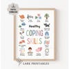Breathing Poster, Box Breathing Chart, Emotions Grounding Technique ...