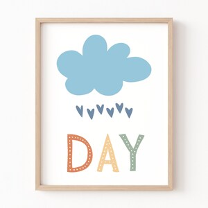 Set of 3 Boho Nursery Prints, Toddler Room Decor, Nursery Sunshine Print, Daycare Posters, Classroom Decor Play Area Sign, Preschool Decor image 4