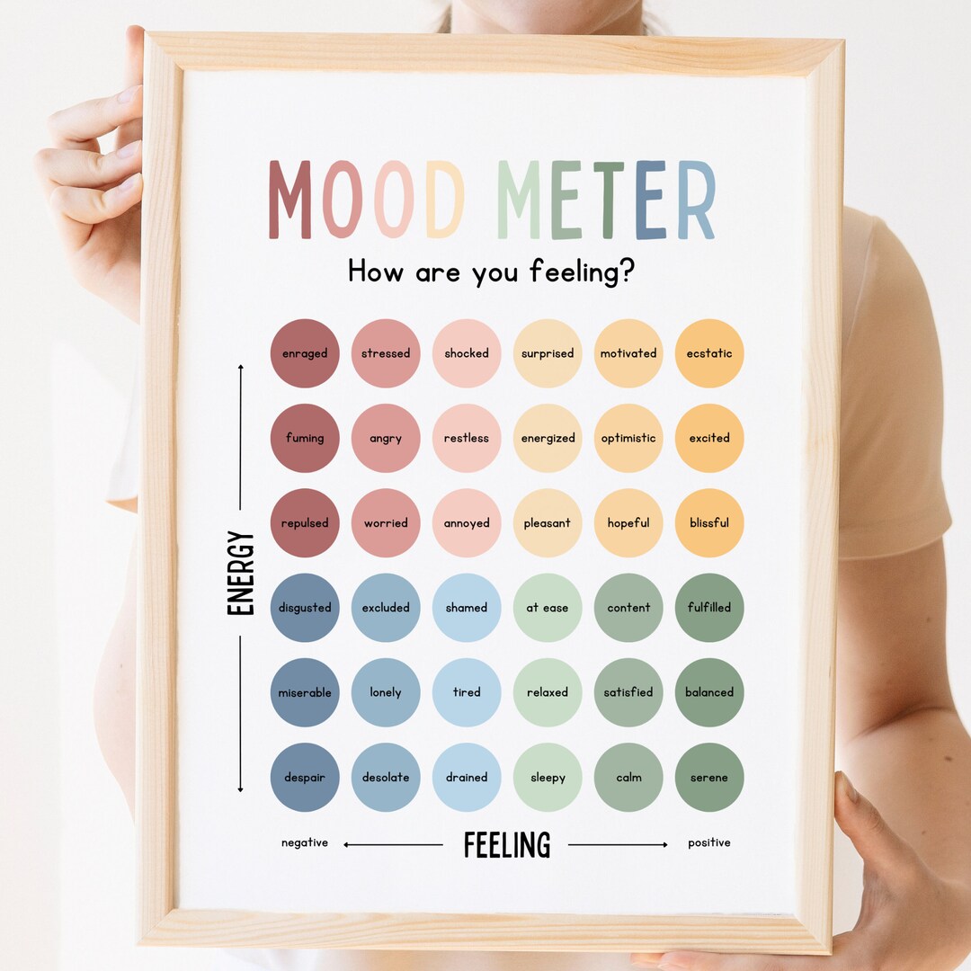 Mood Meter Feelings Chart Zones Of Regulation Feelings Thermometer Mood Meter Feelings Chart Zones Of Regulation Feelings Thermometer