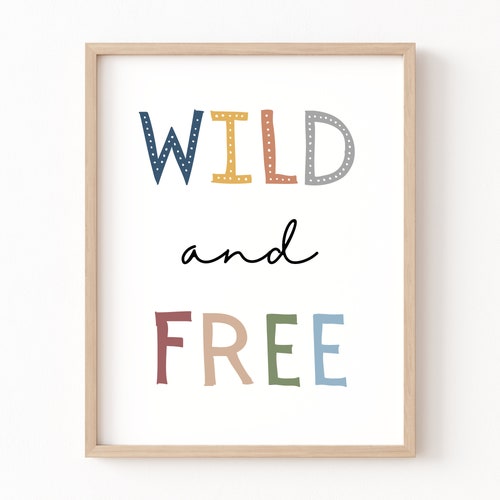 Born to Be Wild and Free Printable Safari Nursery Print Wild - Etsy
