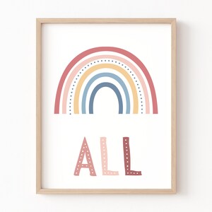 Set of 3 Boho Nursery Prints, Toddler Room Decor, Nursery Sunshine Print, Daycare Posters, Classroom Decor Play Area Sign, Preschool Decor image 3