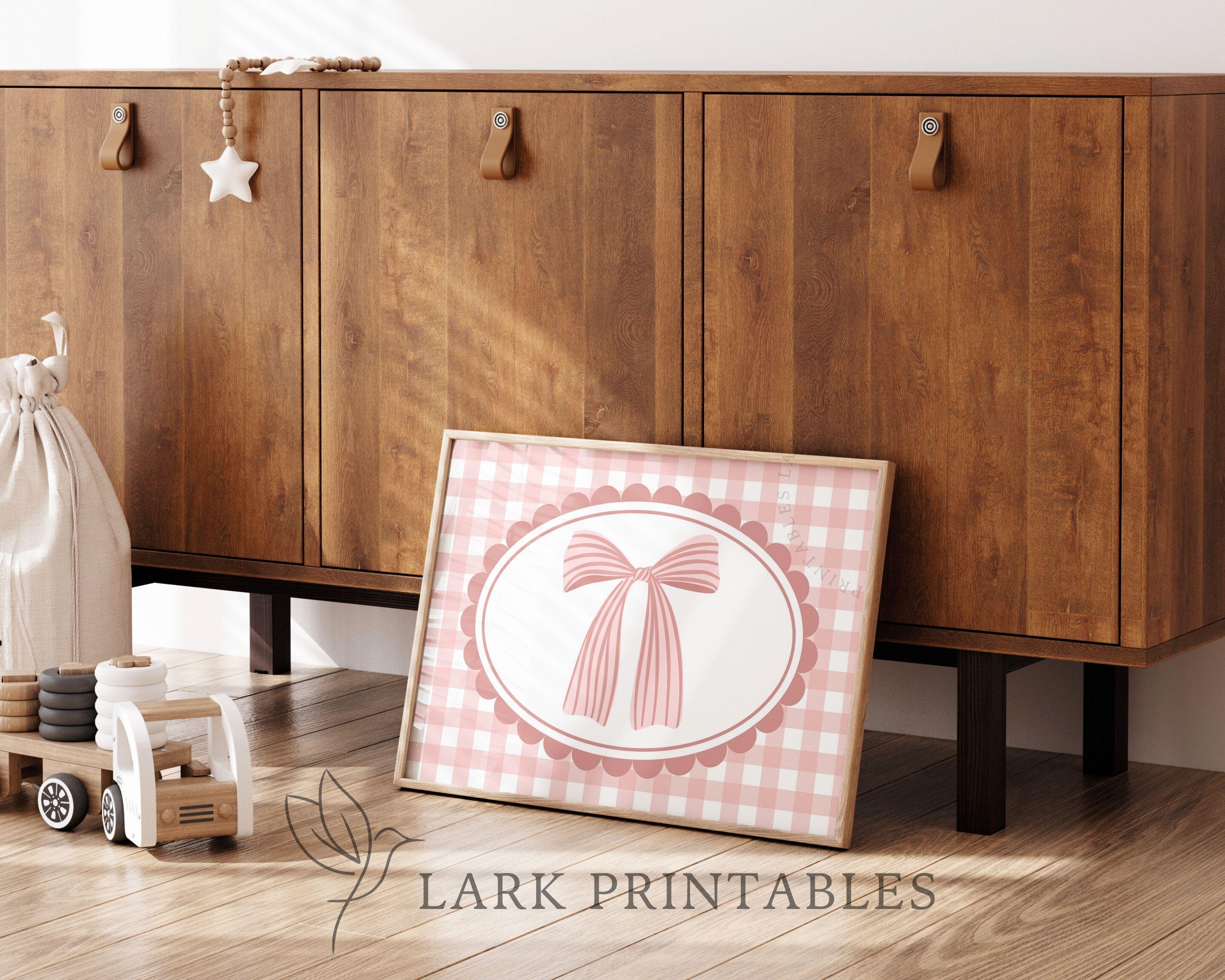 Girls Room Printable Art Set 100: Kids Wall Art Bundle, Pink Nursery ...