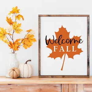 Welcome Fall Printable, Autumn Printable, Fall Decor, Fall Printable, Fall Decorations for the Home, Fall Print, Fall Wall Art Printable image 7