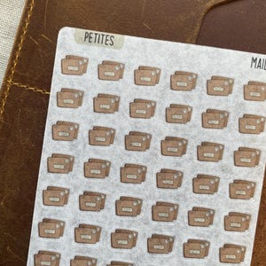 Mail Washi Stickers | Tiny Mail Icon Planner Stickers, Minimalist Journal, Hobonichi