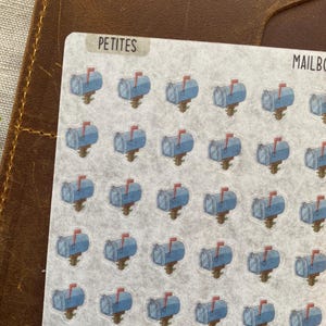 Mailbox Washi Stickers | Tiny Mail Icon Planner Stickers, Minimalist Journal, Hobonichi