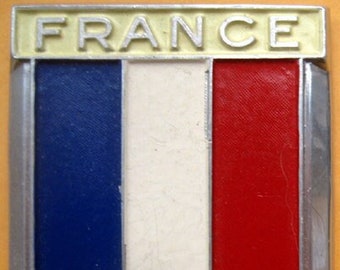 Badge France French 220 hard compound auto car drago 1950s original