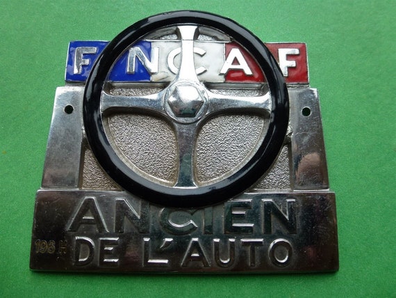 Badge automobile auto car club France French FNCAF Ancien de l' Auto 196H