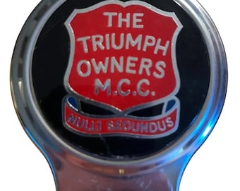 Badge auto car Triumph The Triumph Owners Motor Cycle Club TOMCC British