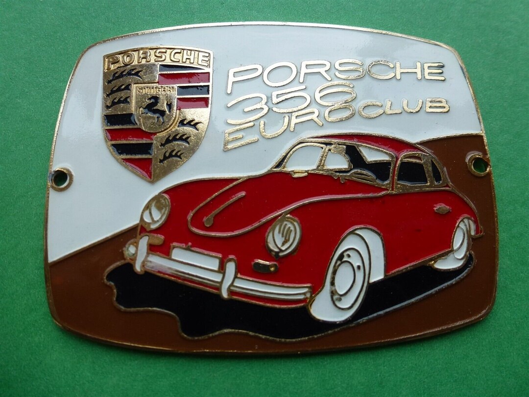 Badge Porsche Auto Car Porsche 356 Euroclub Euro Club - Etsy