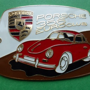 Badge porsche auto car porsche 356 euroclub euro club