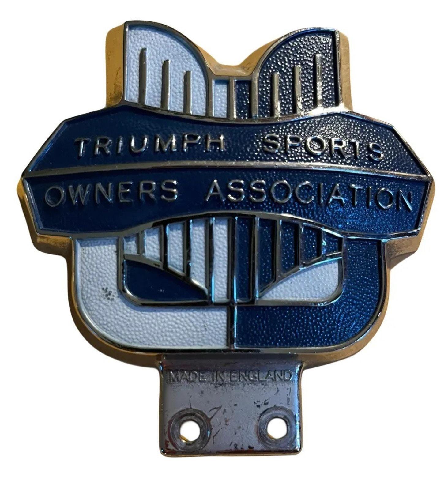 ドイツ自動車クラブ　ローランドラリーバッジ　1966年 Badge Auto Car Triumph Sports Owners Association Club British