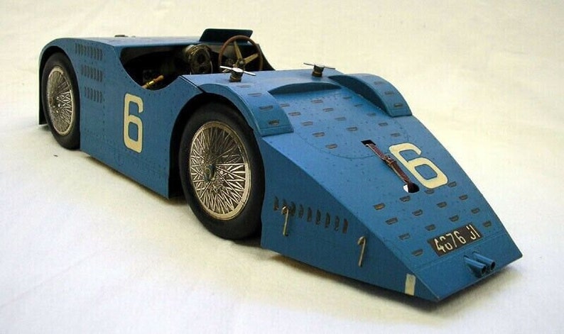 Bugatti tank type t32 automobile 1/13.5 scale limited hand made model image 4