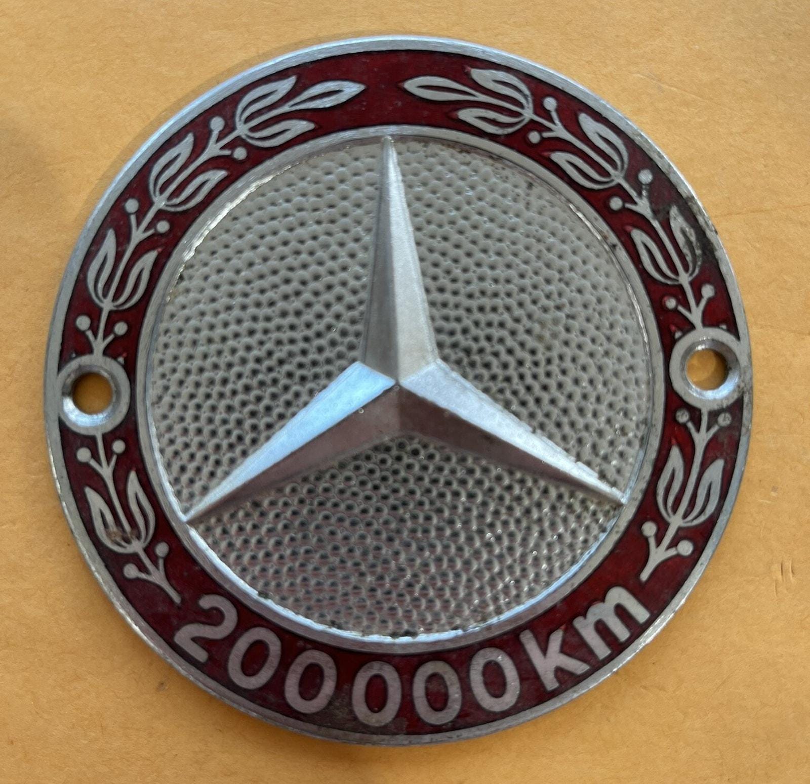 バッジ メルセデスベンツ 200,000 Km キロメートル オートカー ハイ 