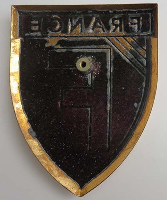 フランス　DRAGO製　オートモービル　ビンテージバッジ Badge Monaco 155 France French Auto Car NOS 1950s Original Made of