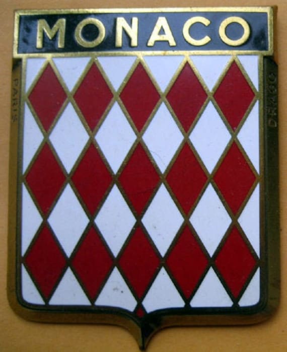 フランス　DRAGO製　オートモービル　ビンテージバッジ Badge Toulouse France French Auto Car NOS 1950s Original Made of