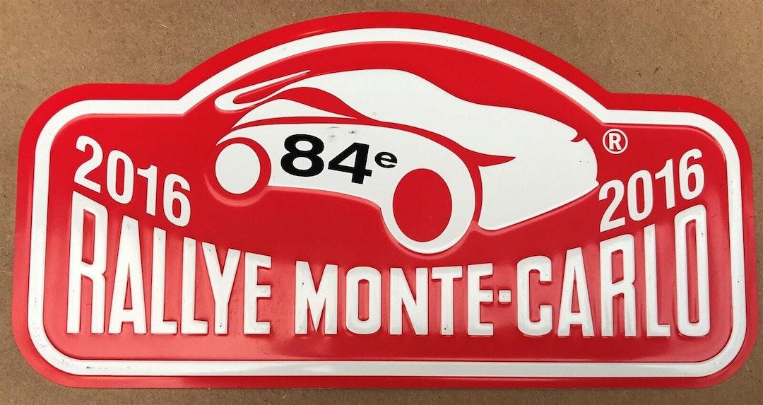 Rare trophée plaque émaillée 43 e Rallye MONTE-CARLO 1975 Rare trophée plaque émaillée 43 e Rallye MONTE-CARLO 1975