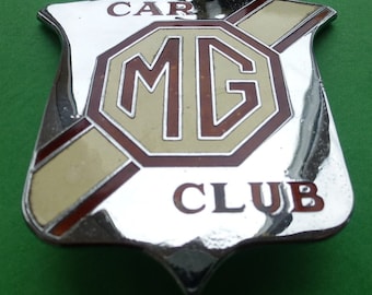 Badge mg auto car mg car club automobile radiator emblem british english