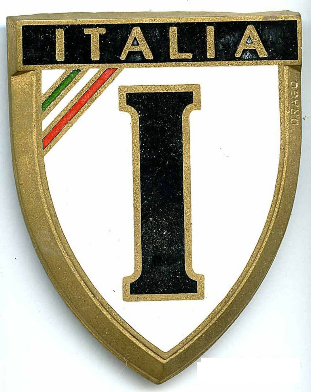 Badge Italia Italy Italian 231 Auto Car NOS 1950s Original Made of