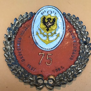 Badge auto car German rally #241 1982 Deutscher Motor Vachtverband Rallye