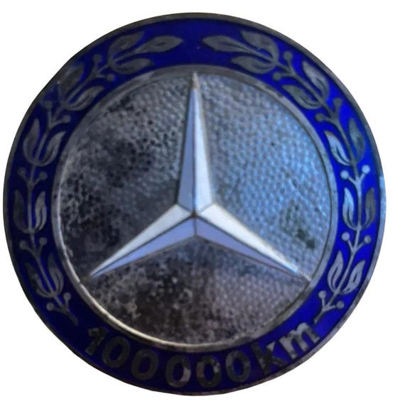 Badge Auto Car Mercedes-benz 100.000 Km Kilometer High Mileage 