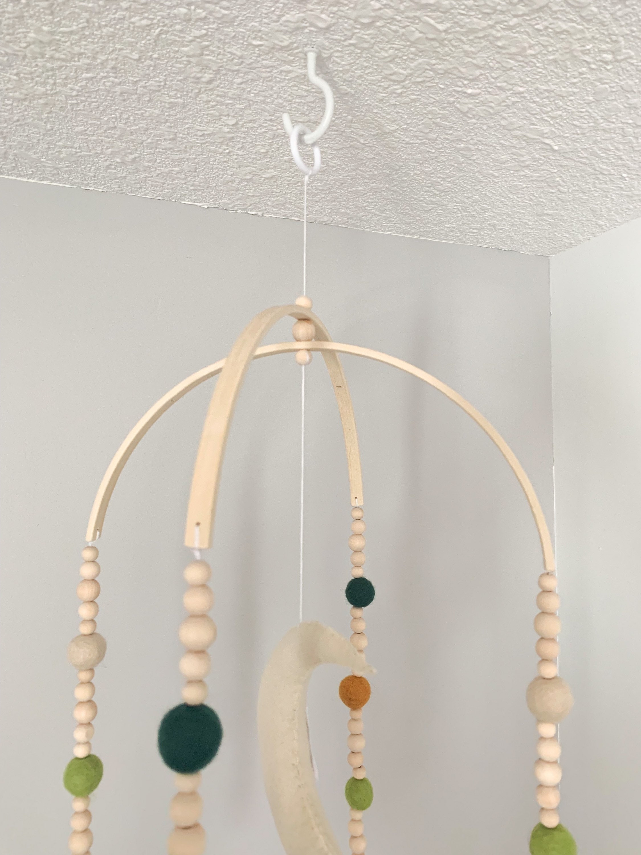 Boho baby mobile boho baby nursery boho felt baby mobile Etsy