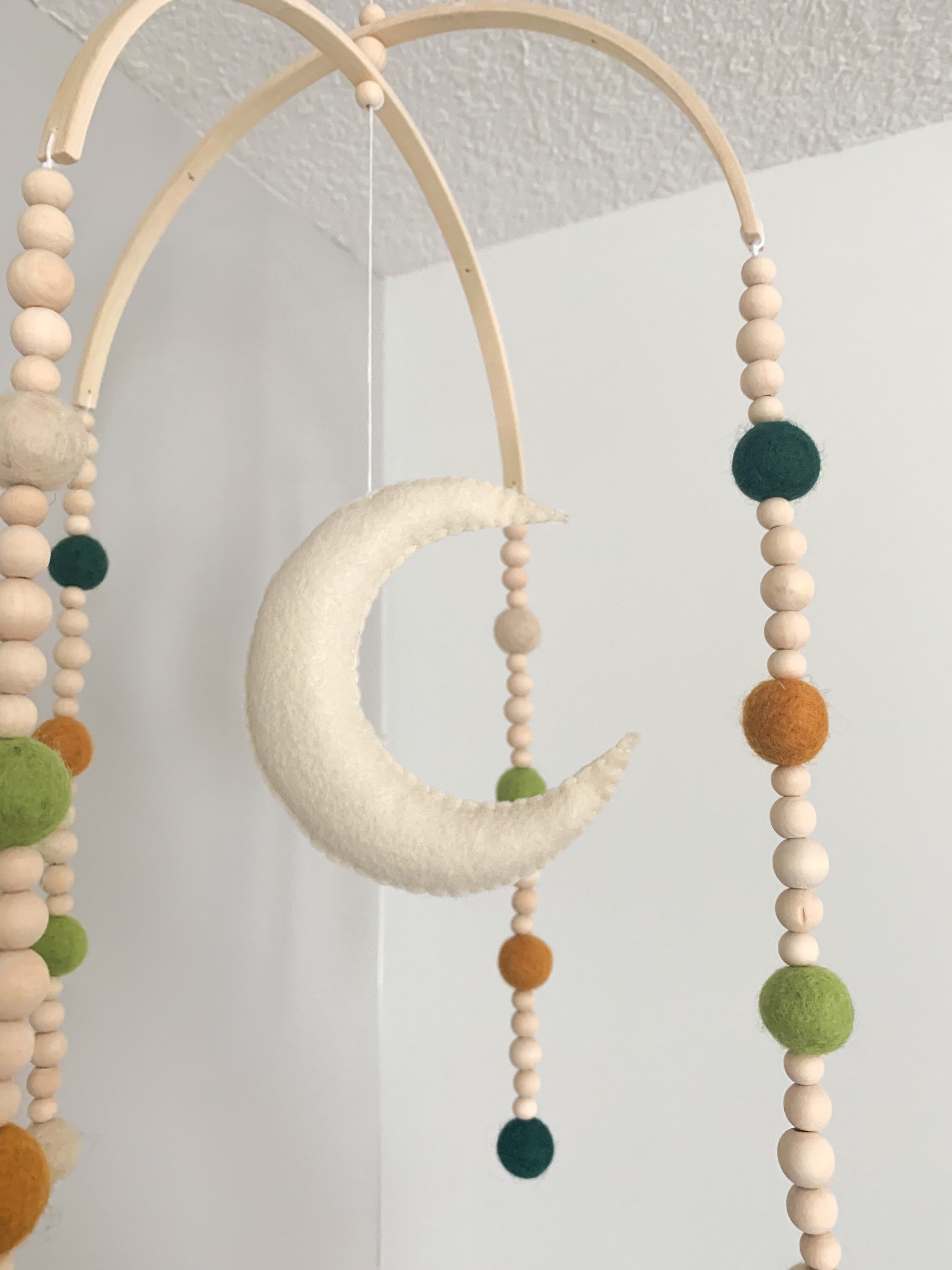 Boho baby mobile boho baby nursery boho felt baby mobile Etsy