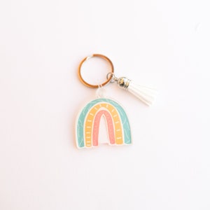 Bright Rainbow Keychain