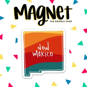 Strahlendes New Mexico Magnet