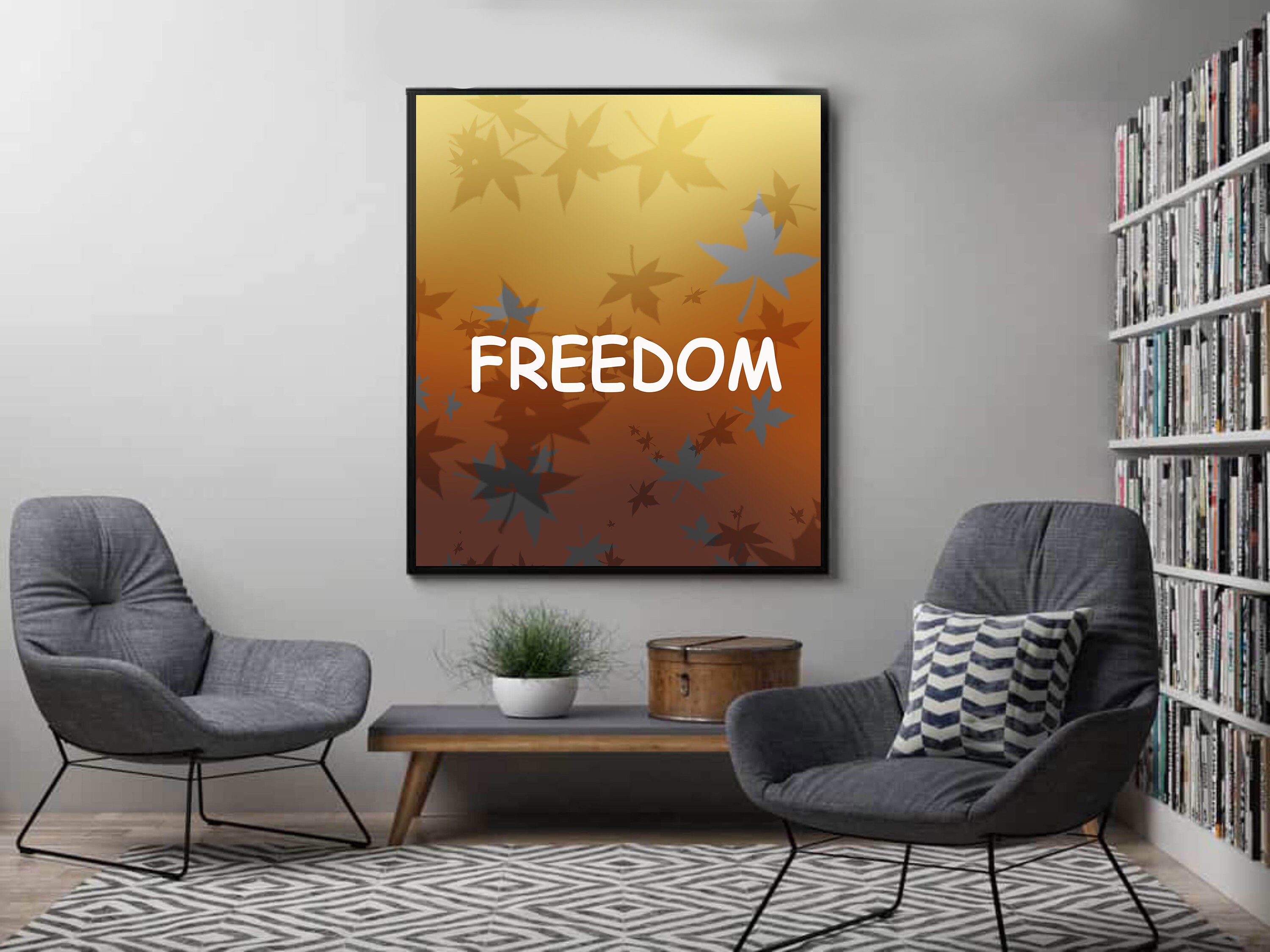 FREEDOM Wall Art DESCARGAR DIGITAL Etsy