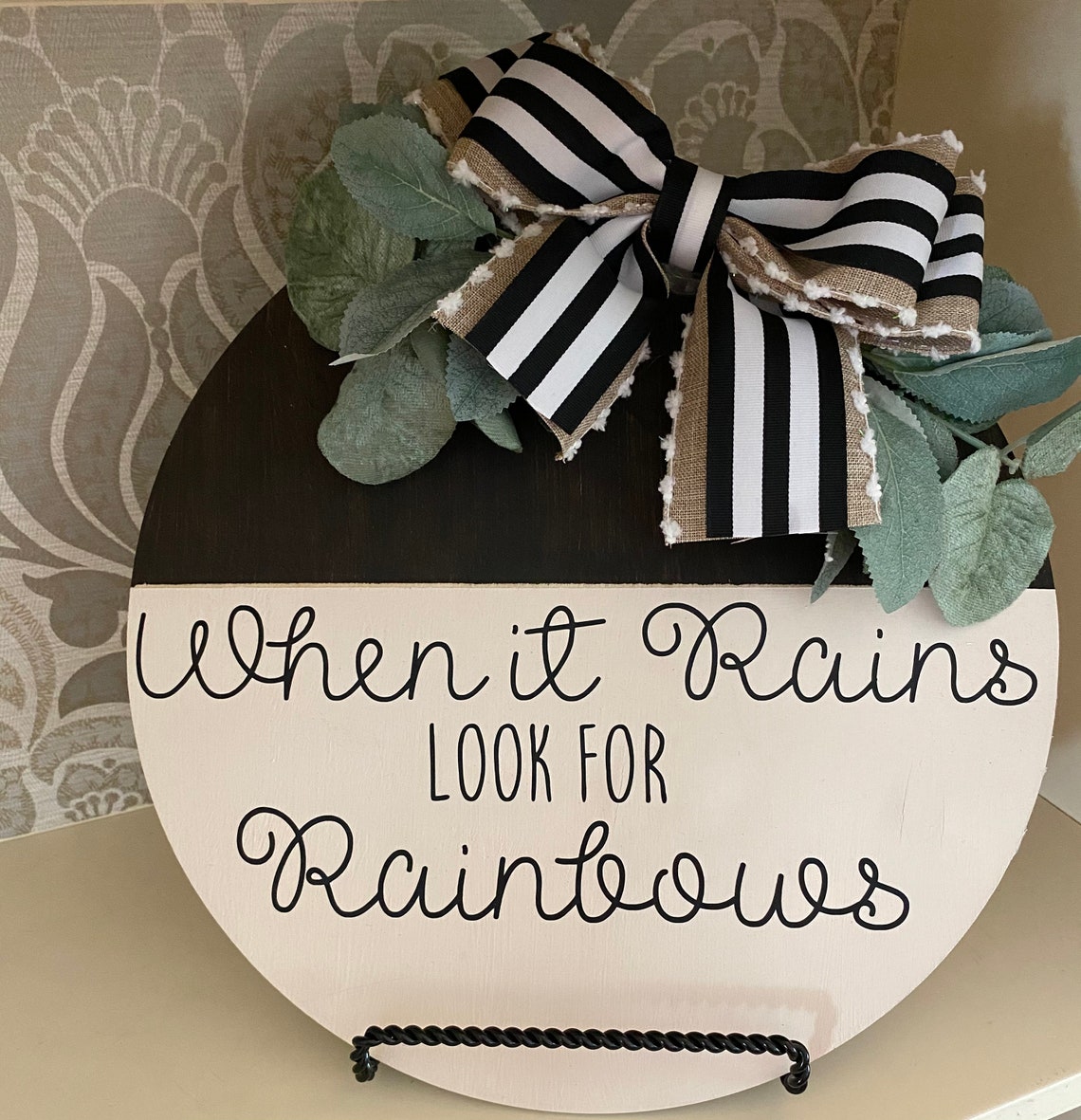 Custom made to order 12 inch wood round farmhouse rustic door Etsy