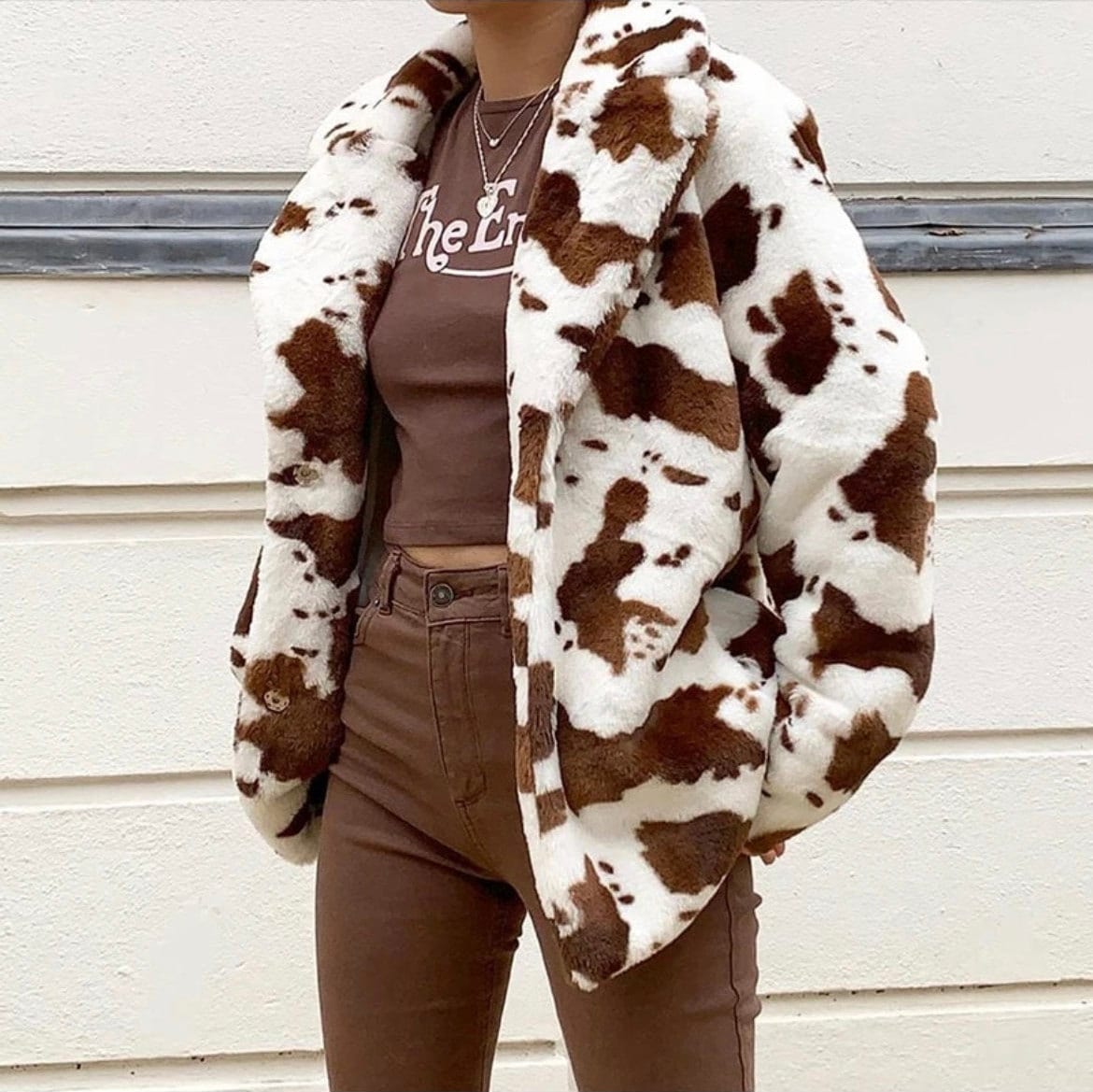 columbia cow print jacket