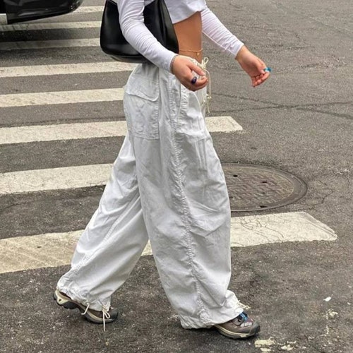 Retro Cargo Pants Low Waist Casual Pants Loose Vintage - Etsy