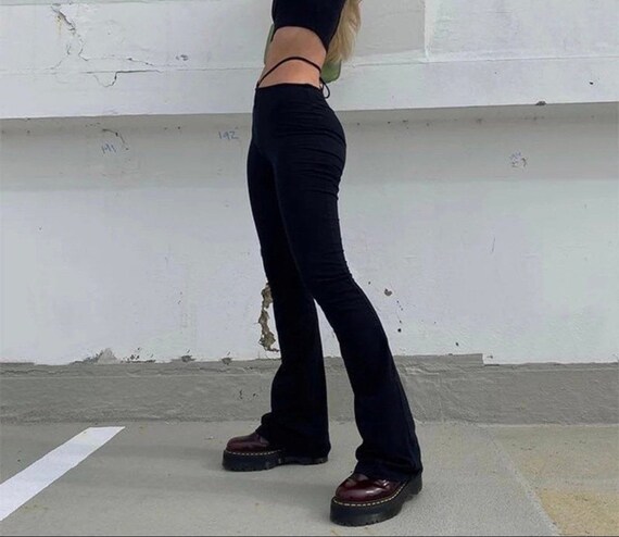Black High Waist Women Trousers Design 