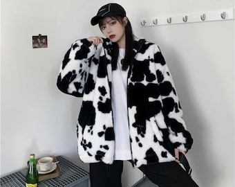 cow print jacket
