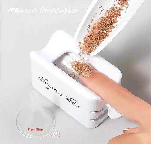 Double Layer Glitter Powder Drill Nail Art Manicure Tools - Etsy