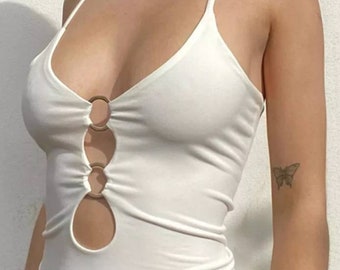 Sexy Low Cut Tops Women - Etsy Australia