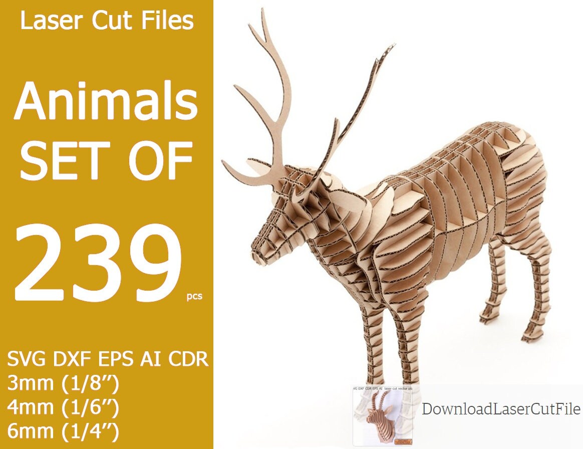 Wood Animal Pattern - Etsy Wood Animal Pattern - Etsy