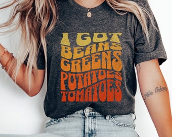 Funny Thanksgiving Sides T-Shirt, Foodie Farmer's Market Tee