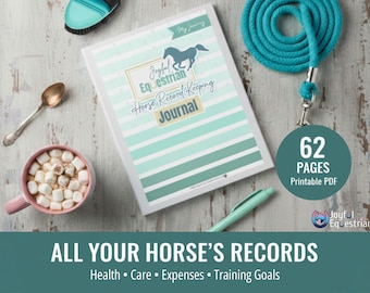 Equestrian Horse Record Binder: Equine Health & Training Planner (PDF)