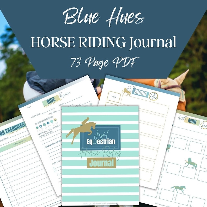 Complete Horse Riding Journal Horse Riding Tracker Horse Etsy