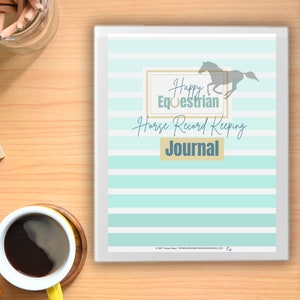 Horse Owner Journal | Horse Record Keeping Journal | Horse Health Records | Horse Vaccination Records | Horse Record Printable