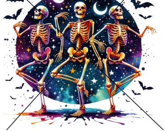 PNG tanzende Skelette
